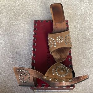 Donald J Pliner Western Couture Collection Slip on wedge